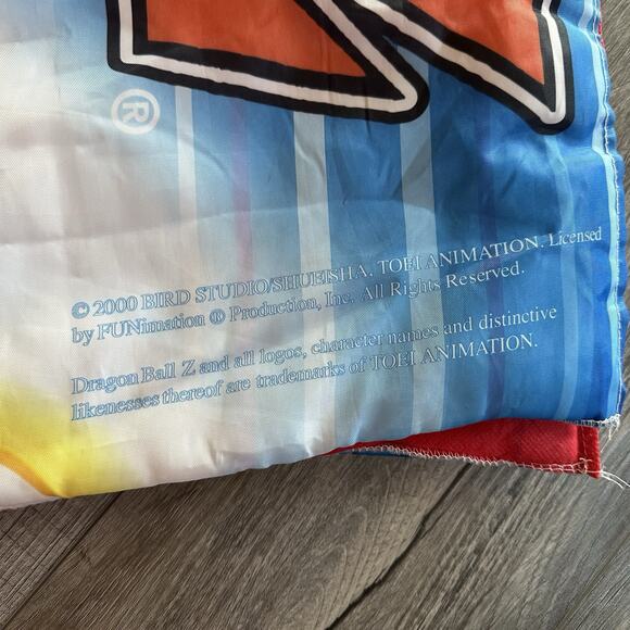 Vintage Dragon Ball Z Sleeping Bag Blanket Super Saiyan Goku 2000 Funimation - Picture 2 of 4